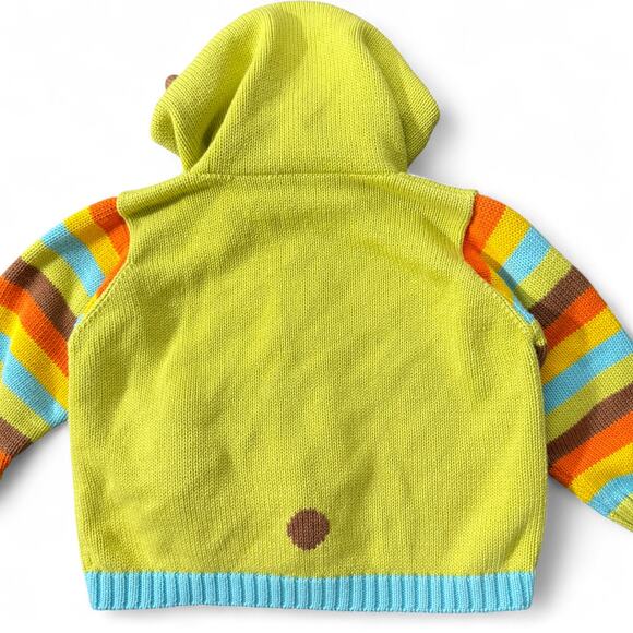 Joobles Fair Indigo Organic Cotton Huggy Bear Hooded Zipper Sweater Baby 12-18M‎ - Picture 5 of 9